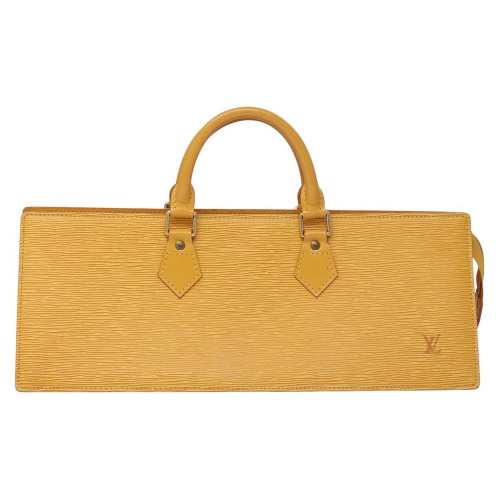 LOUIS VUITTON Epi Sac Triangle Hand Bag Yellow M52099 LV Auth fm4324 - Picture 2 of 16